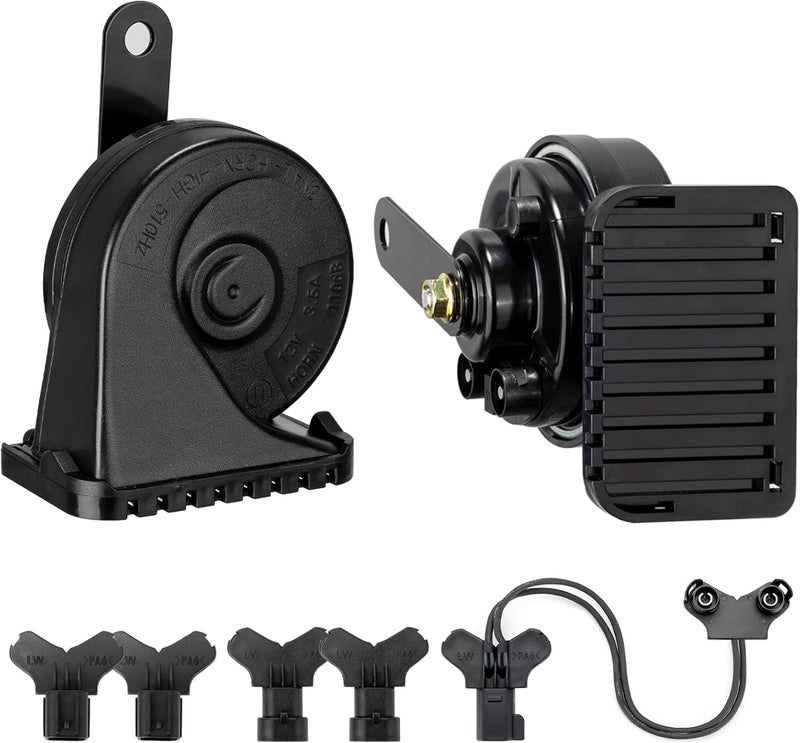 banhao Auto Horn Suitable for Chevy/GMC/Ford 12V Car Horns Loud with Protective Grill Dual-Tone Electric Snail Horn Waterproof and Dustproof - Image 1